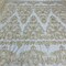 1 Yard Luxurious Gold Corded Bridal Lace Fabric Embroidered on Net Mesh 53 inch Width